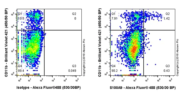Flow Cytometry (Intracellular) - Anti-S100A9 antibody [EPR22332-75] - BSA and Azide free (AB243108)