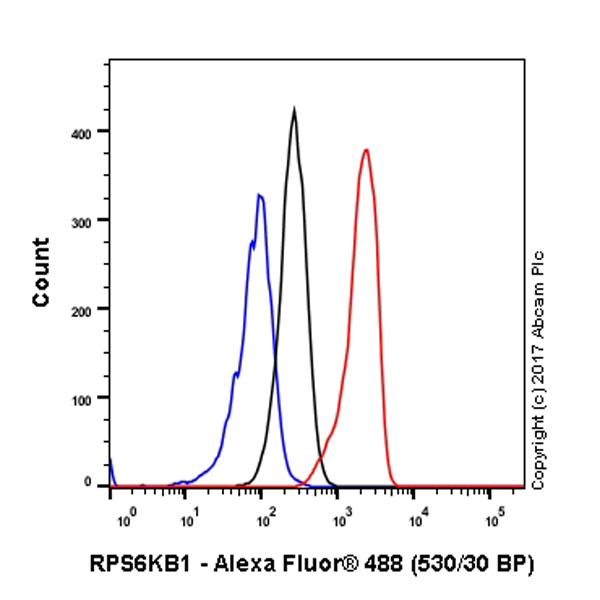Flow Cytometry (Intracellular) - Anti-S6K1 antibody [E343] (ab32529), expandable thumbnail