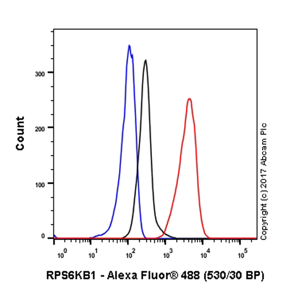 Flow Cytometry (Intracellular) - Anti-S6K1 antibody [E343] (ab32529), expandable thumbnail