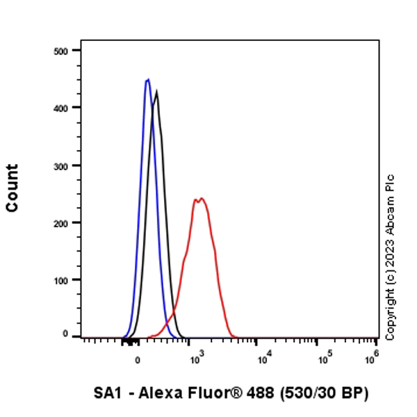 Flow Cytometry (Intracellular) - Anti-SA1 antibody [EPR26227-76] - BSA and Azide free (ab317302), expandable thumbnail