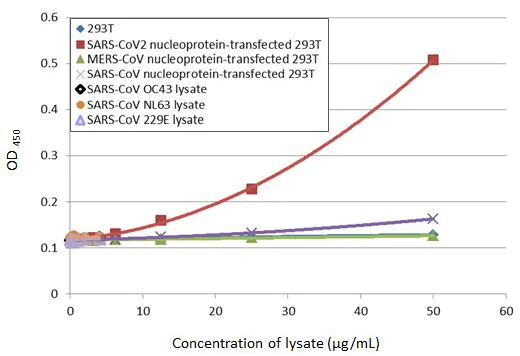 Sandwich ELISA - Anti-SARS-CoV-2 nucleocapsid protein antibody [HL5410] - BSA and Azide free (AB281301)
