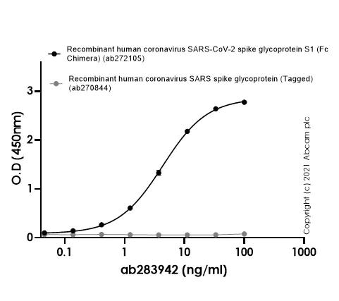 ELISA - Anti-SARS-CoV-2 Spike Glycoprotein S1 antibody [EPR24852-116] (AB283942)