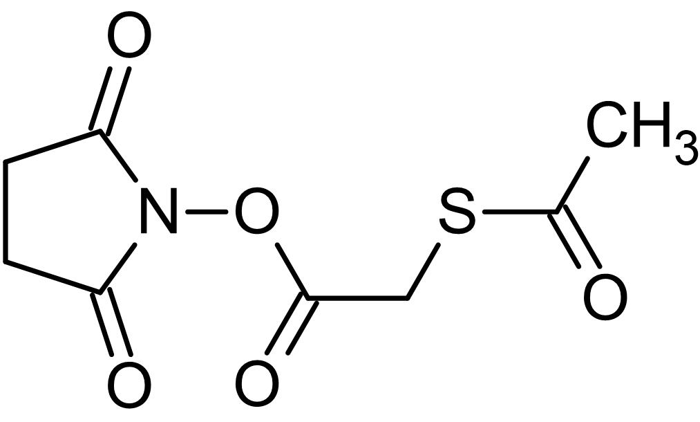 Chemical Structure - SATA (N-Succinimidyl-S-acetylthioacetate), Protein modification thiolating reagent (AB145622), expandable thumbnail