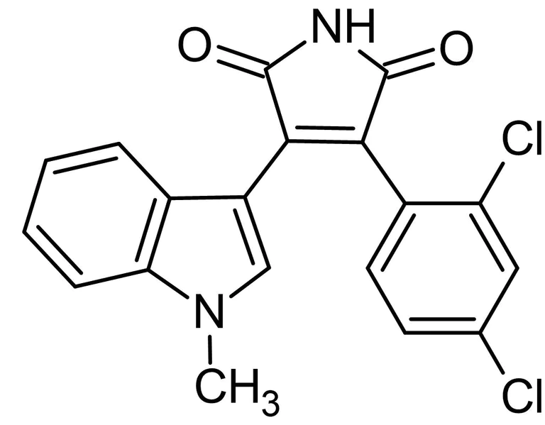 Chemical Structure - SB 216763, GSK3 inhibitor (AB120202)