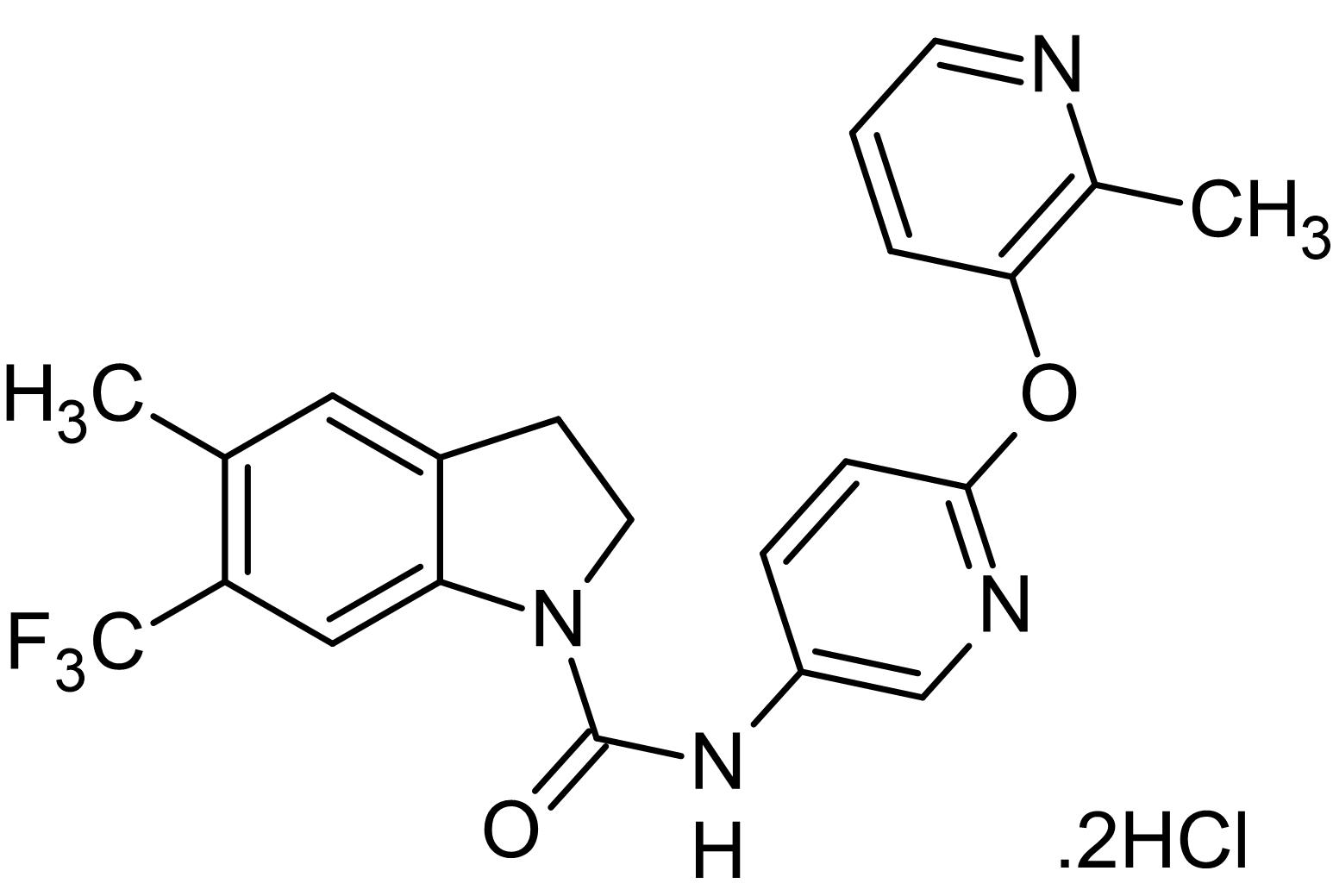 Chemical Structure - SB 243213 dihydrochloride, 5HT2C receptor antagonist (AB141291), expandable thumbnail