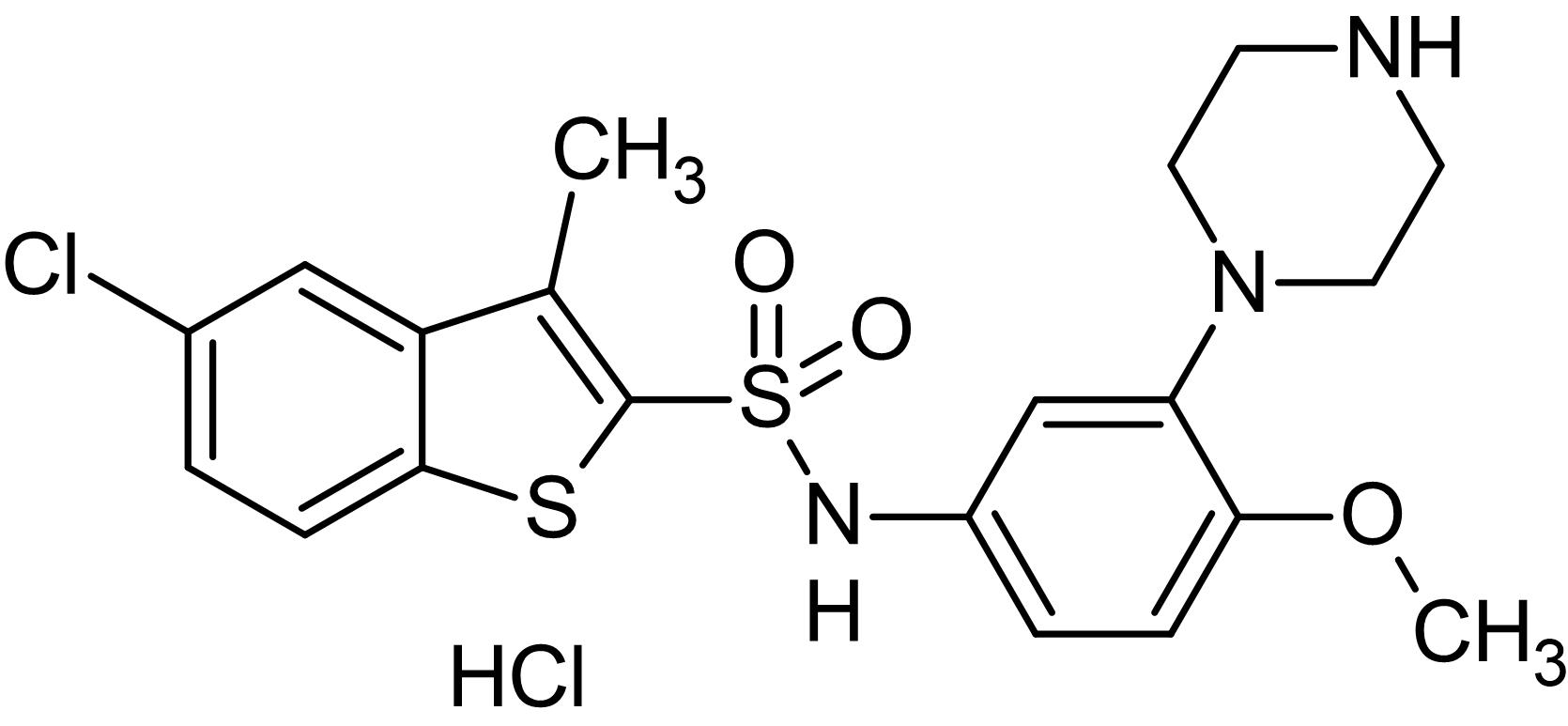 Chemical Structure - SB 271046 hydrochloride, 5-HT6 antagonist (AB120589), expandable thumbnail