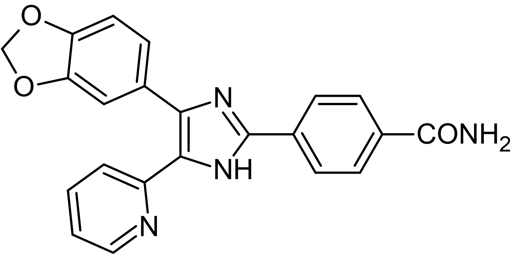 Chemical Structure - SB431542 (DMSO solution), ALK inhibitor (AB146590), expandable thumbnail