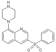 Chemical Structure - SB742457 (Intepirdine), 5-HT6 antagonist (AB269695)