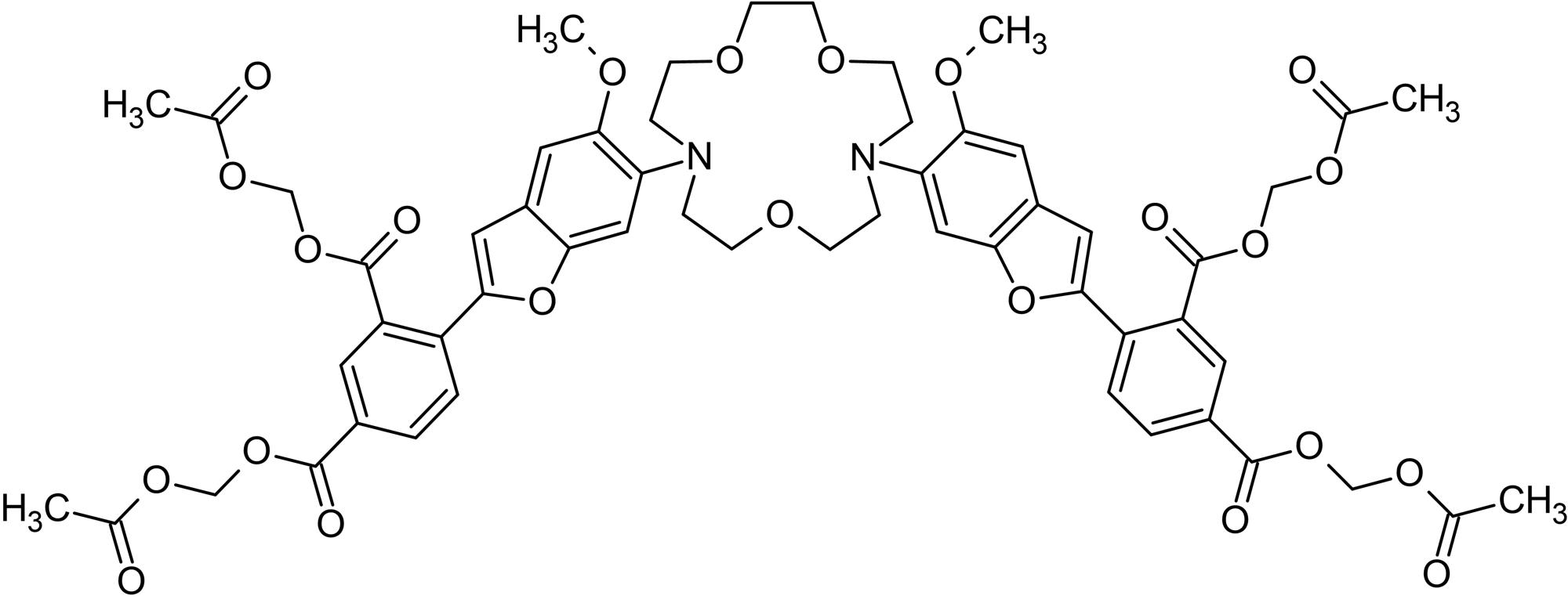 Chemical Structure - SBFI AM, fluorescent Na+ indicator (AB142800), expandable thumbnail