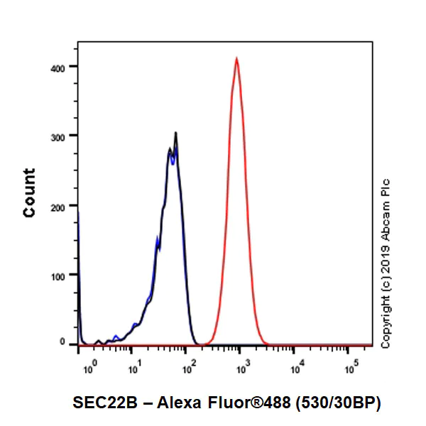 Flow Cytometry (Intracellular) - Anti-SEC22B antibody [EPR12335] - BSA and Azide free (AB250328)