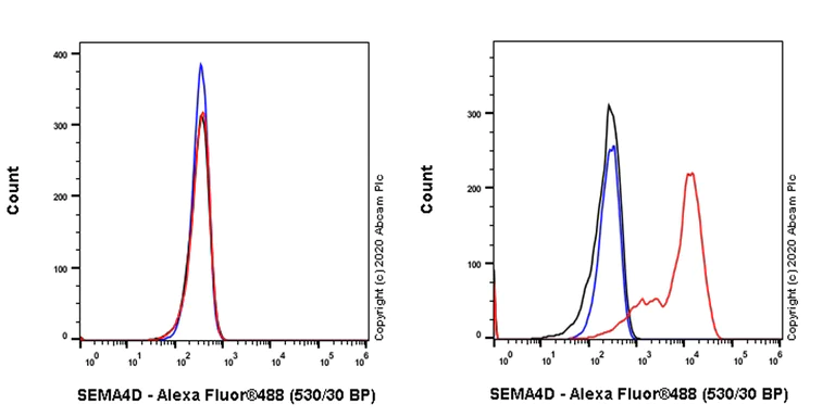 Flow Cytometry - Anti-Semaphorin 4D/CD100 antibody [EPR23866-69] - BSA and Azide free (AB275401)