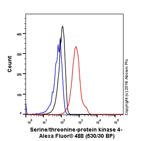 Flow Cytometry (Intracellular) - Anti-Serine/threonine-protein kinase 4/MST-1 antibody [EP1465Y] - BSA and Azide free (AB232551)