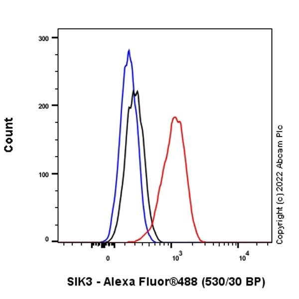 Flow Cytometry (Intracellular) - Anti-SIK3 antibody [EPR23554-71] - BSA and Azide free (ab290756), expandable thumbnail