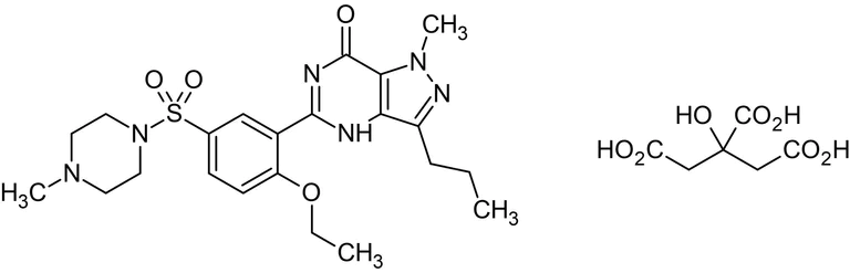Chemical Structure - Sildenafil citrate, phosphodiesterase 5 (PDE5) inhibitor (AB141965)