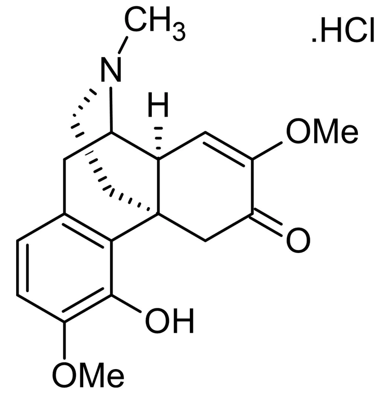 Chemical Structure - Sinomenine hydrochloride, Morphinan analog (AB141190)