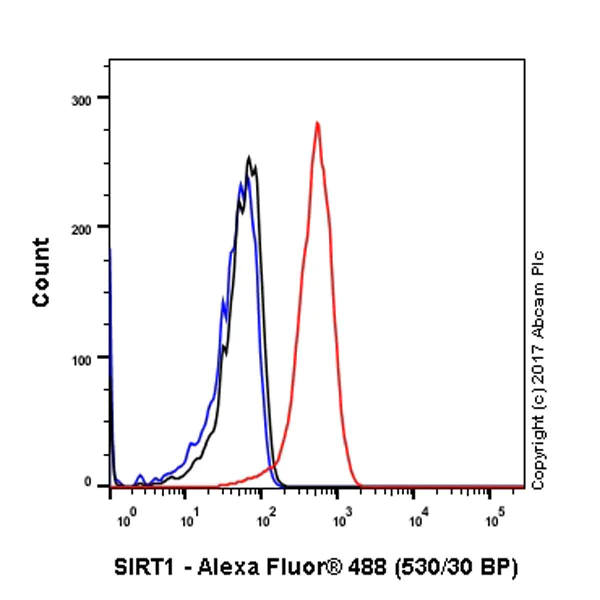 Flow Cytometry (Intracellular) - Anti-SIRT1 antibody [E104] - BSA and Azide free (AB220807)