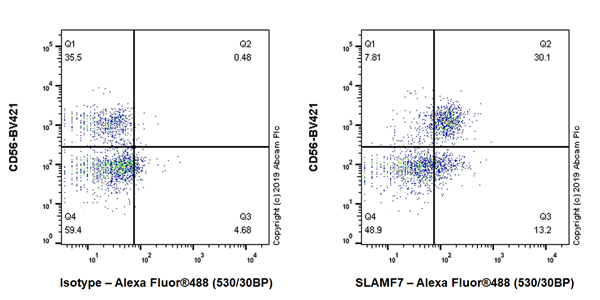 Flow Cytometry - Anti-SLAMF7/CS1 antibody [EPR22948-114] (AB223201), expandable thumbnail