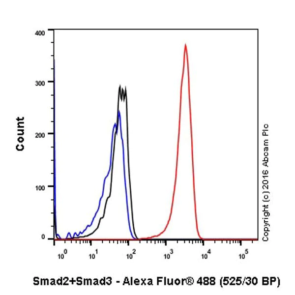 Flow Cytometry (Intracellular) - Anti-Smad2 + Smad3 antibody [EPR19557-4] - BSA and Azide free (AB232326)