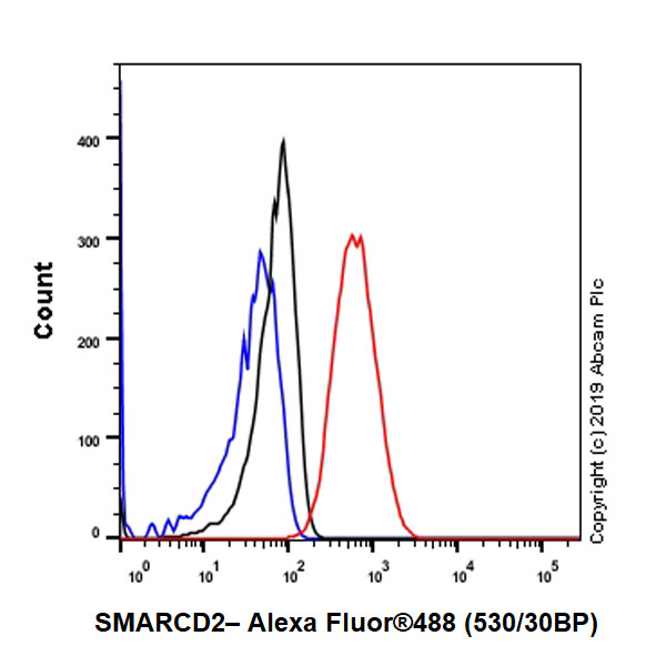 Flow Cytometry (Intracellular) - Anti-SMARCD2 antibody [EPR20860-251] - BSA and Azide free (AB256304)
