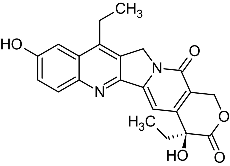 Chemical Structure - SN 38, DNA topoisomerase I inhibitor (AB141108)