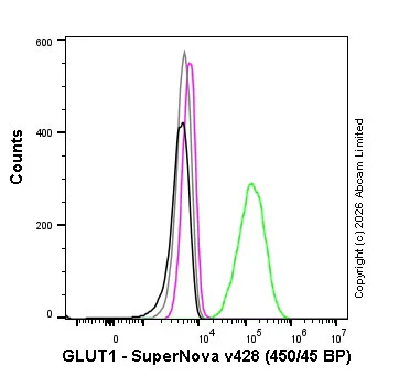 Flow Cytometry (Intracellular) - SNv428 Anti-Glucose Transporter GLUT1 antibody [EPR3915] (AB326117)