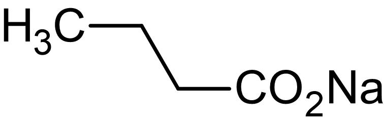 Chemical Structure - Sodium butyrate, Histone deacetylase inhibitor (AB120948), expandable thumbnail