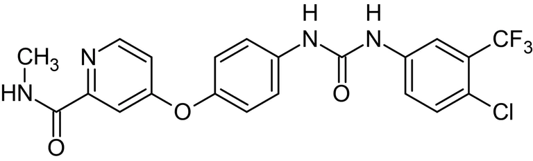 Chemical Structure - Sorafenib, multikinase inhibitor (AB141966)