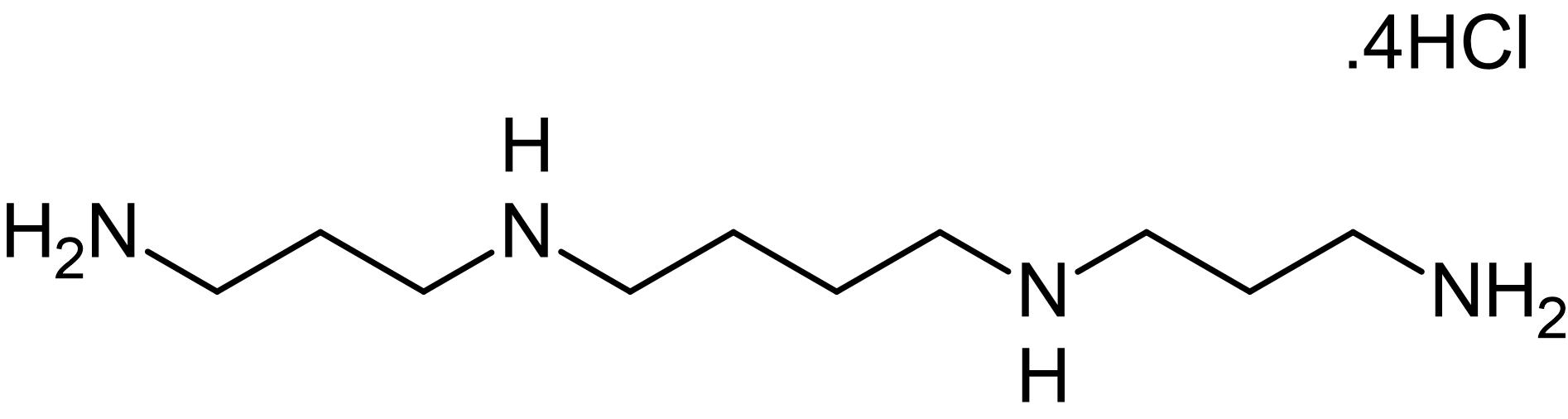 Chemical Structure - Spermine tetrahydrochloride, polyamine used for precipitation of DNA (AB146523)
