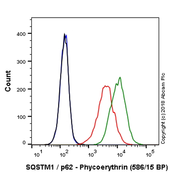 Flow Cytometry (Intracellular) - Anti-SQSTM1 / p62 antibody [EPR4844] - BSA and Azide free (AB219581)