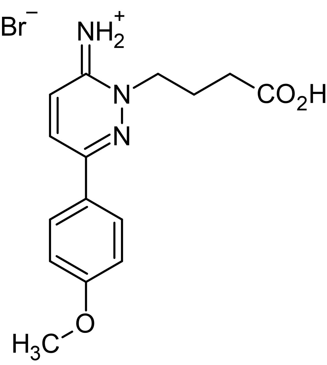Chemical Structure - SR95531 (Gabazine) (mM/ml), GABAA antagonist (AB144487), expandable thumbnail