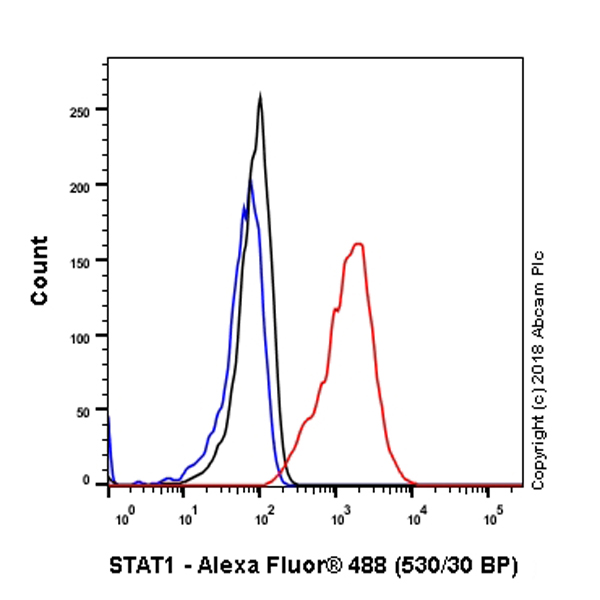 Flow Cytometry (Intracellular) - Anti-STAT1 antibody [EPR21057-141] - ChIP Grade (ab234400), expandable thumbnail