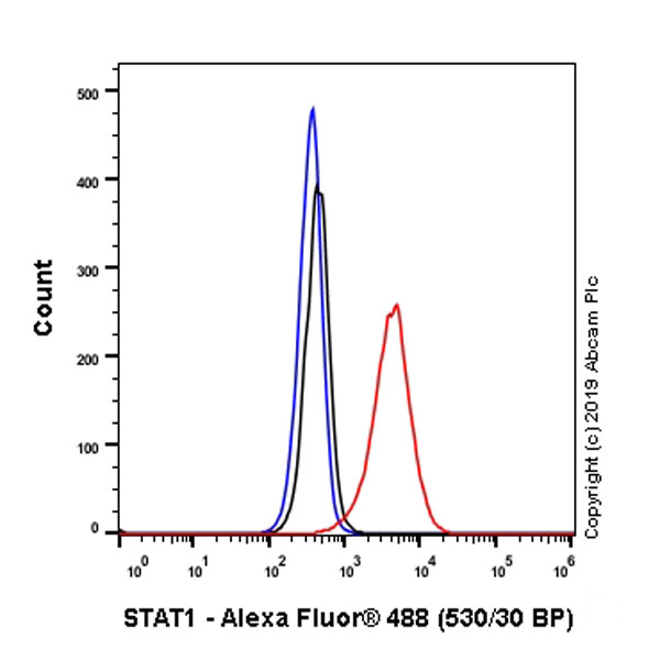 Flow Cytometry (Intracellular) - Anti-STAT1 antibody [EPR23049-111] - BSA and Azide free (AB263866), expandable thumbnail