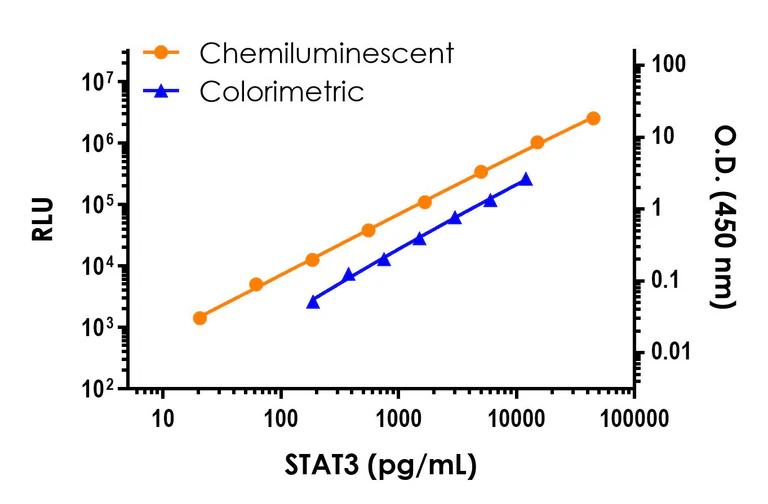 Sandwich ELISA - STAT3 ELISA Kit, Chemiluminescent (AB326399)