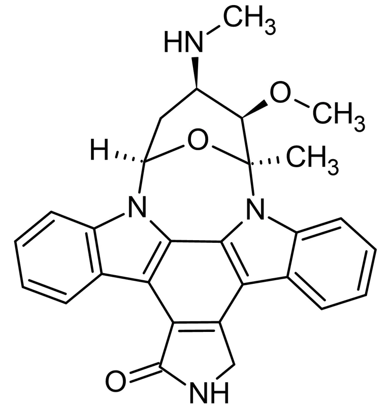 Chemical Structure - Staurosporine, Protein kinase inhibitor (AB120056)