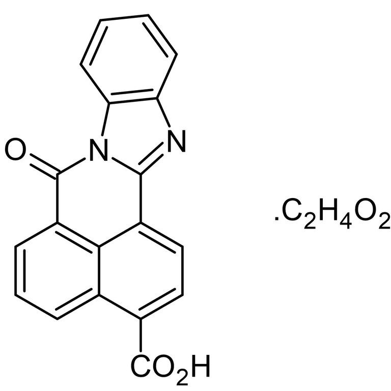 Chemical Structure - STO-609 acetate, CaM-KK inhibitor (AB141591)