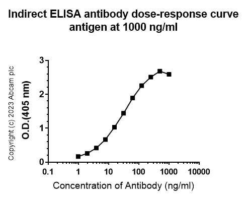 Indirect ELISA - Anti-Streptococcus mutans Glucan-binding protein antibody [EPR28235-85] - BSA and Azide free (AB315976)