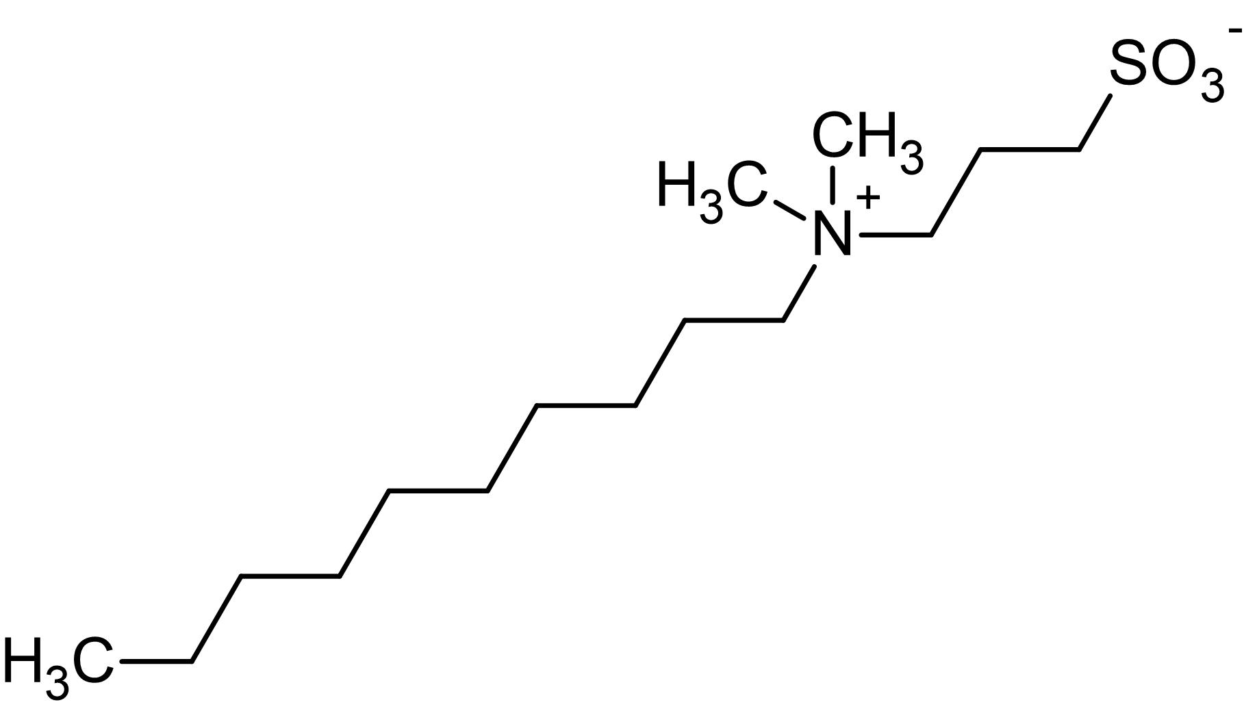 Chemical Structure - Sulfobetaine 10, Zwitterionic detergent (AB146363)
