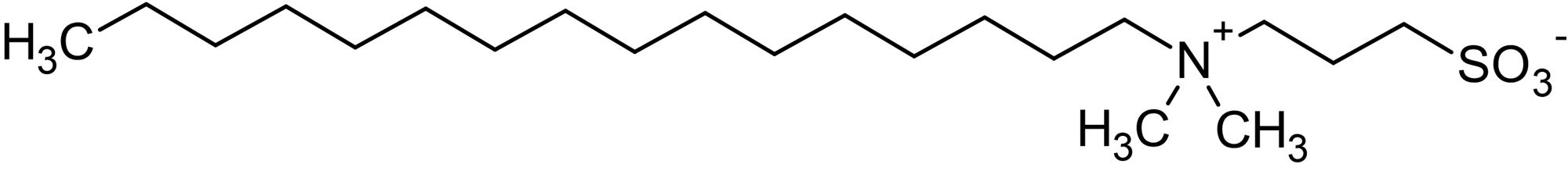 Chemical Structure - Sulfobetaine 3-16, Zwitterionic detergent (AB142103), expandable thumbnail