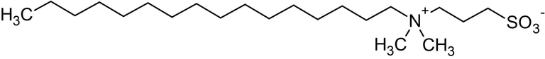 Chemical Structure - Sulfobetaine 3-16, Zwitterionic detergent (AB142103)