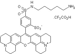 Chemical Structure - Sulforhodamine 101 cadaverine trifluoroacetic salt (AB275015)