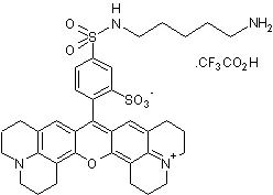 Chemical Structure - Sulforhodamine 101 cadaverine trifluoroacetic salt (AB275015)