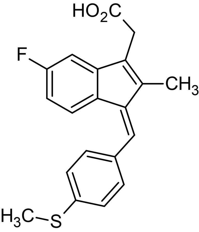 Chemical Structure - Sulindac sulfide, COX-1 and 2 inhibitor (AB120650)