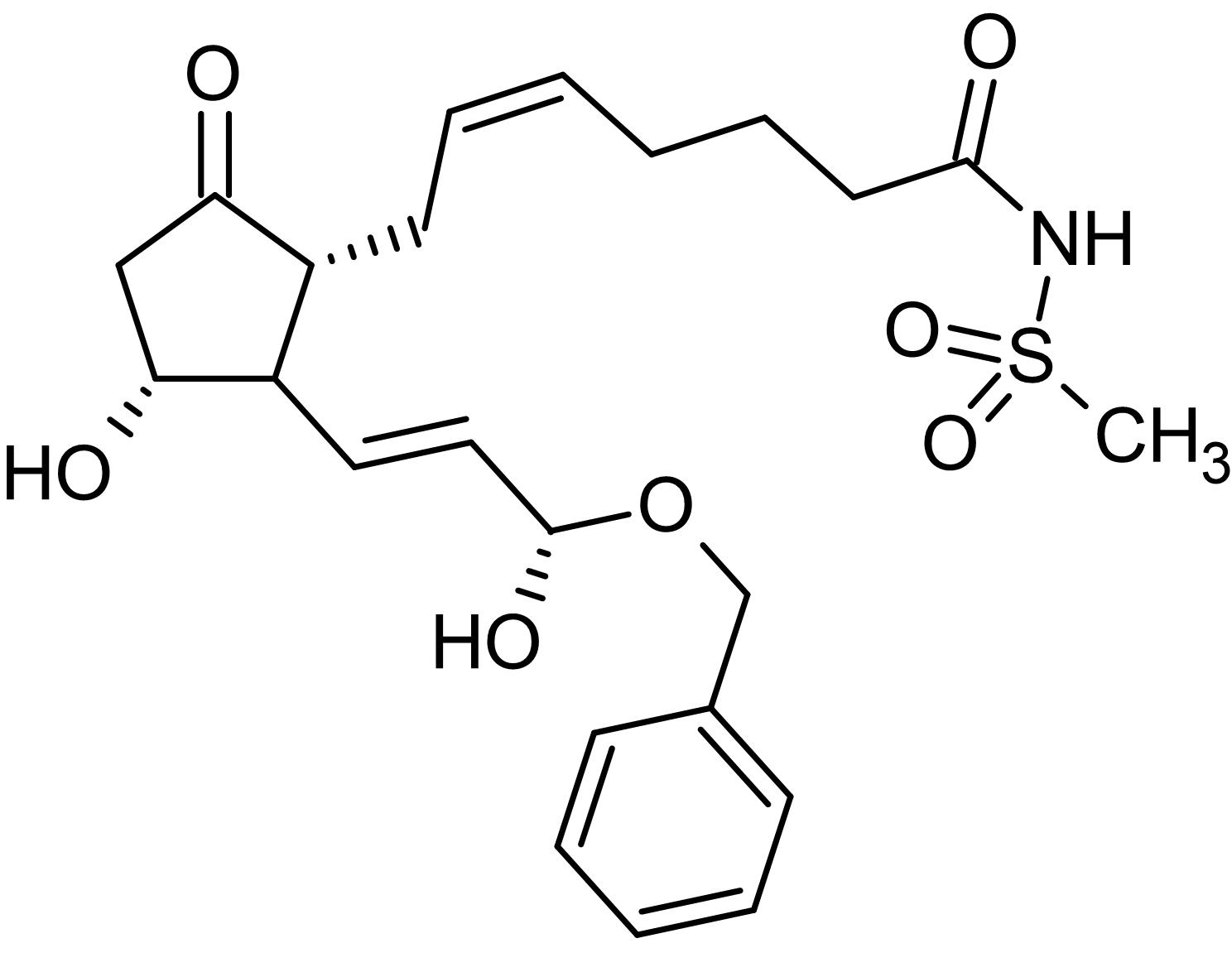 Chemical Structure - Sulprostone, EP1/ EP3 receptor agonist (AB120907)