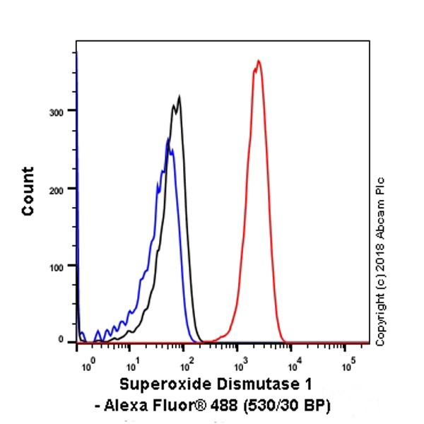 Flow Cytometry (Intracellular) - Anti-Superoxide Dismutase 1 antibody [EP1727Y] - BSA and Azide free (AB238954), expandable thumbnail