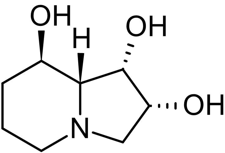 Chemical Structure - Swainsonine, lysosomal alpha-mannosidase inhibitor (AB145240)