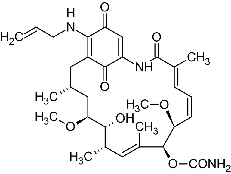 Chemical Structure - Tanespimycin (17-AAG), HSP90 inhibitor (AB141433)