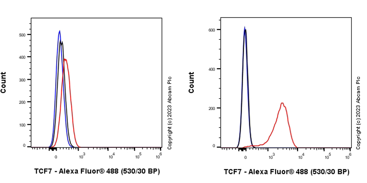 Flow Cytometry (Intracellular) - Anti-TCF7 antibody [EPR28579-5] - BSA and Azide free (AB315393), expandable thumbnail