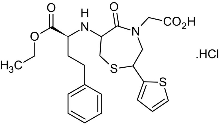 Chemical Structure - Temocapril hydrochloride, ACE inhibitor (AB142951)
