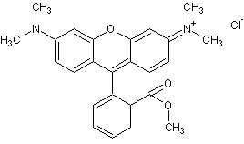 Chemical Structure - Tetramethylrhodamine, methyl ester (TMRM) (AB275547)