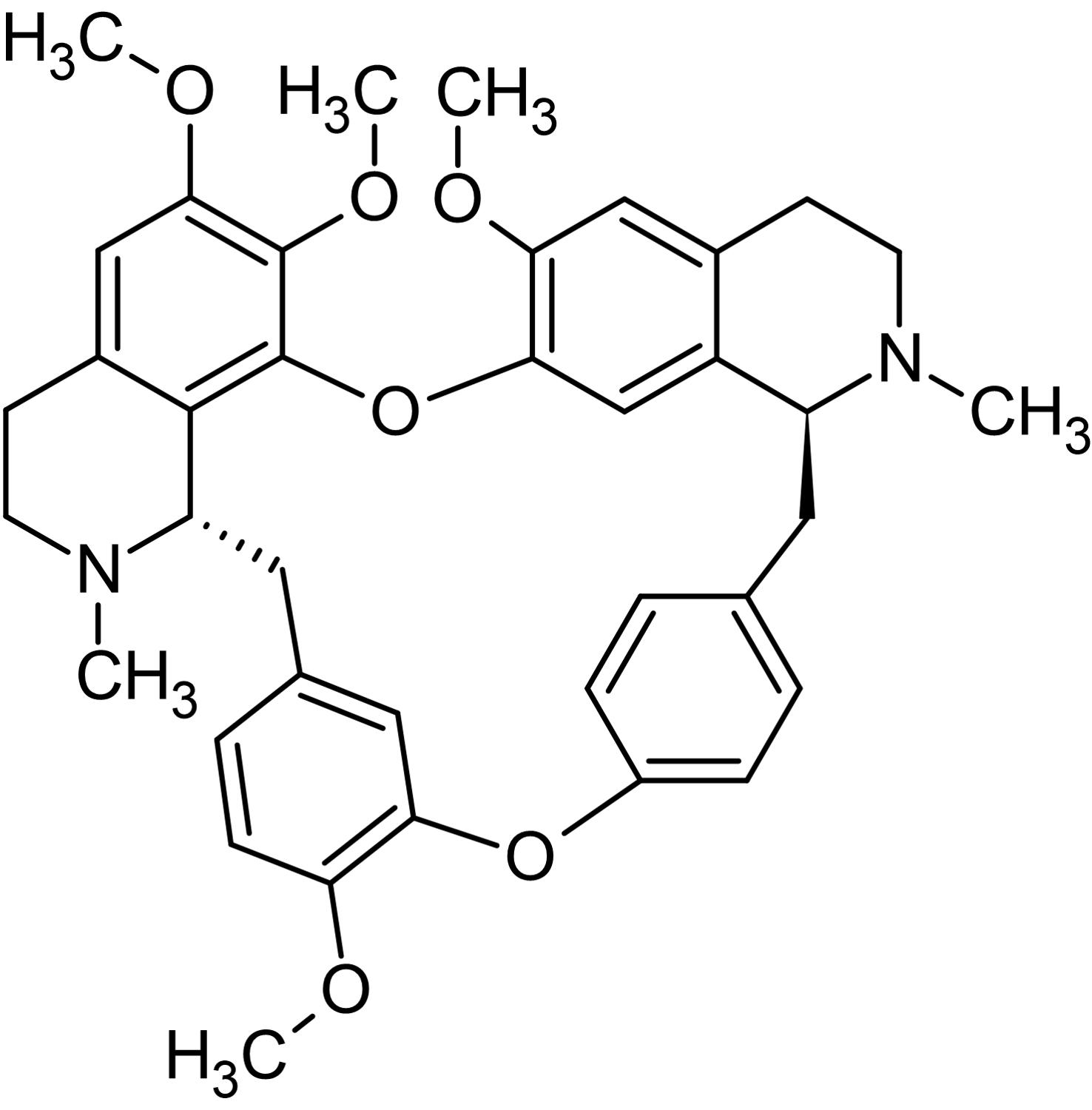 Chemical Structure - Tetrandrine, Calcium channel blocker (AB142464), expandable thumbnail